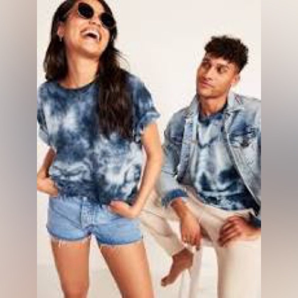 Vintage Tie-Dye Pocket Gender-Neutral T-Shirt for Adults